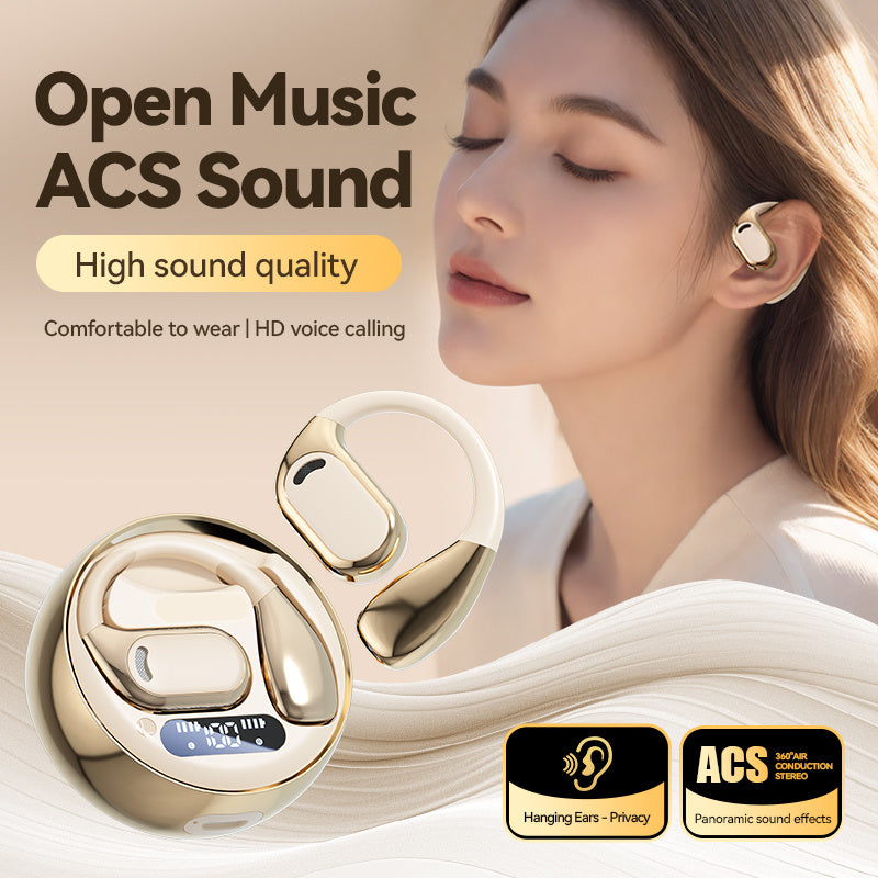 Lightweight Open-Ear Wireless Earphones with Noise Cancelling