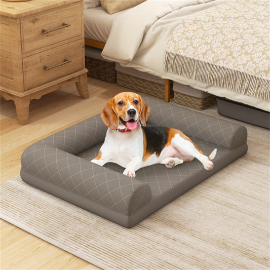36" Orthopedic Dog Bed – Supportive Foam Mattress with Washable Removable Cover & Non-Slip Base for Medium & Large Dogs