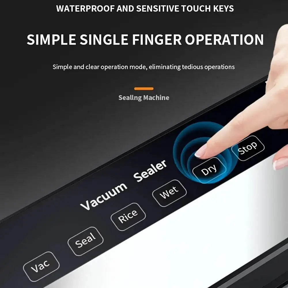 65 KPA Commercial Food Vacuum Sealer Machine Seal A Meal Food Saver System with 30 Free Bags, Dry/Moist Modes, 6-In-1 Sealing Machine for Food Storage & Sous Vide, Automatic Food Sealing Machine - PulinGO