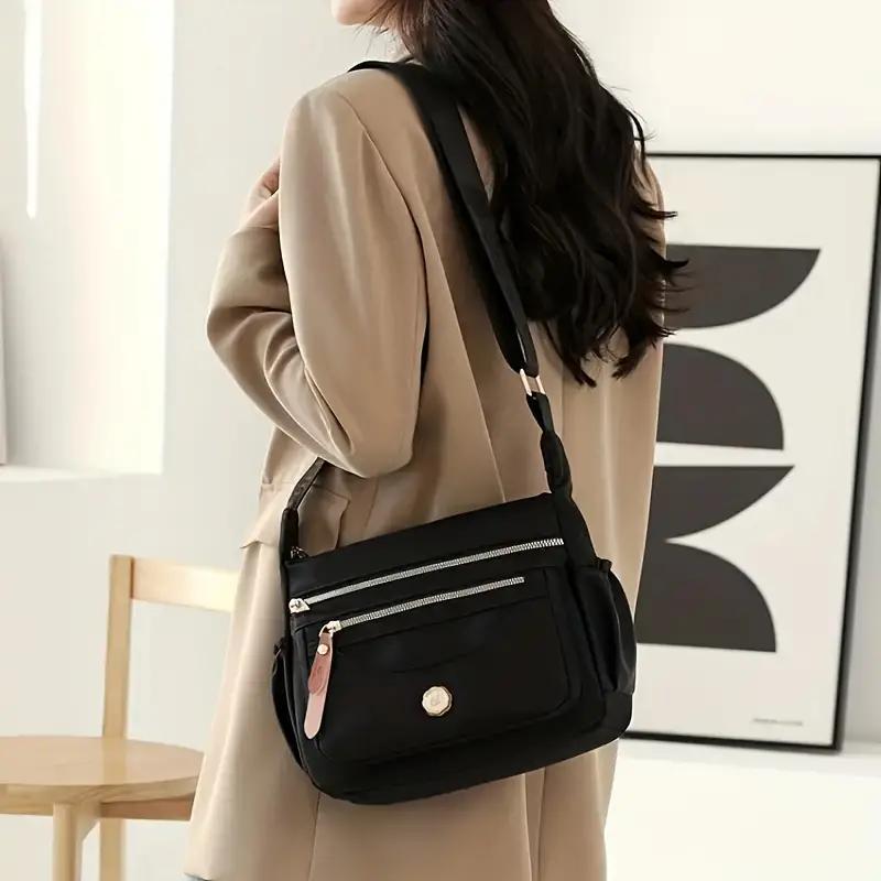 Women’s Multi-Pocket Waterproof Crossbody Bag – Shoulder Travel Purse for Everyday Use