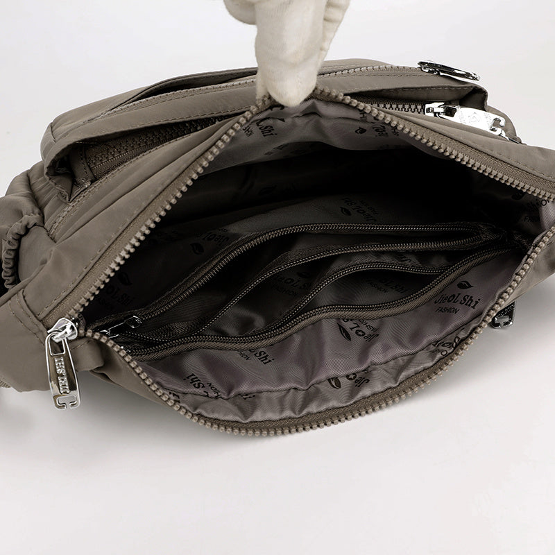 Women’s Pleated Shoulder Bag – Fairy Style Student Underarm Handbag for Daily Use