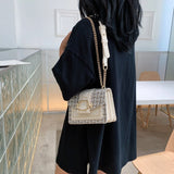PU Crossbody Bag ✨ Fragrance Style Women’s Small Shoulder Bag with Luxury Chain Strap – Elegant & Versatile