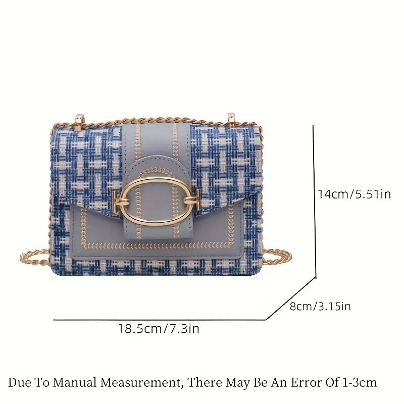 PU Crossbody Bag ✨ Fragrance Style Women’s Small Shoulder Bag with Luxury Chain Strap – Elegant & Versatile