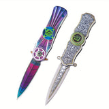 Vibrant Green Gyro Knife – Compact & Lightweight Blade for Precise Kitchen Slicing