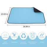 Washable Waterproof Dog Urine Pad – Non‑Slip Training Mat for Puppies & Cats, 2‑Pack, Reusable & Easy‑Care
