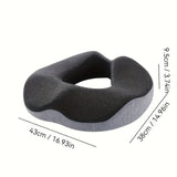 Pressure-Relieving Memory Foam Seat Cushion – Ultra-Dense Ergonomic Support for Office, Car & Wheelchair 🛋️