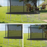 14-ft Trampoline with Safety Enclosure Net & Basketball Hoop – Outdoor Jumping Set
