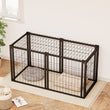 47.2″ Heavy-Duty Dog Cage – Indoor Metal Kennel with Top Cover for Small & Medium Dogs