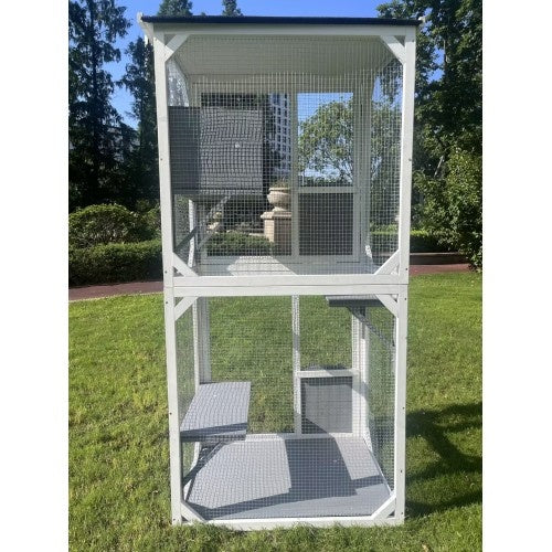 Outdoor & Indoor Cat Climbing Frame Game Cage – Large Multi-Level Pet Playhouse