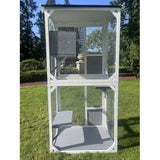 Outdoor & Indoor Cat Climbing Frame Game Cage – Large Multi-Level Pet Playhouse