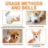 Pet Eye & Tear Stain Wipes – Gentle Cotton Pads for Cleaning Eye Discharge and Reducing Tear Stains in Dogs & Cats