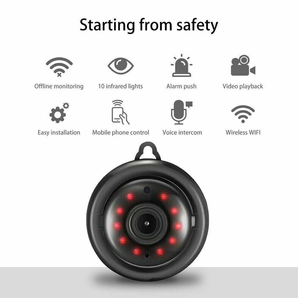 1080P WiFi Security Camera - Wireless Indoor/Outdoor Cam with Night Vision & Two-Way Audio
