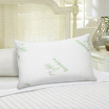 Bamboo Memory Foam Pillow – Cooling Shredded Memory Foam with Washable Bamboo-Blend Cover, Removable and Hypoallergenic