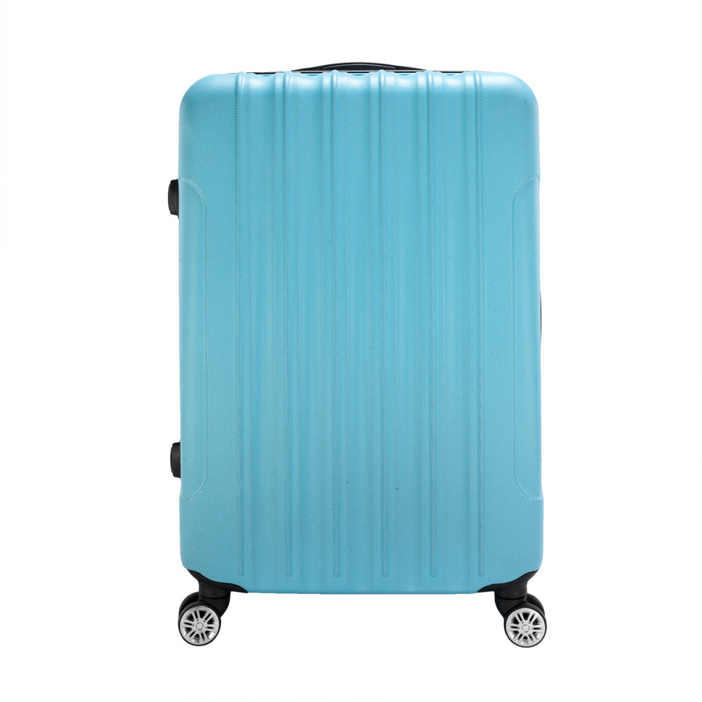 Trunk 3-in-1 Blue Expandable Hard Shell Luggage Set with Spinner Wheels & TSA Lock