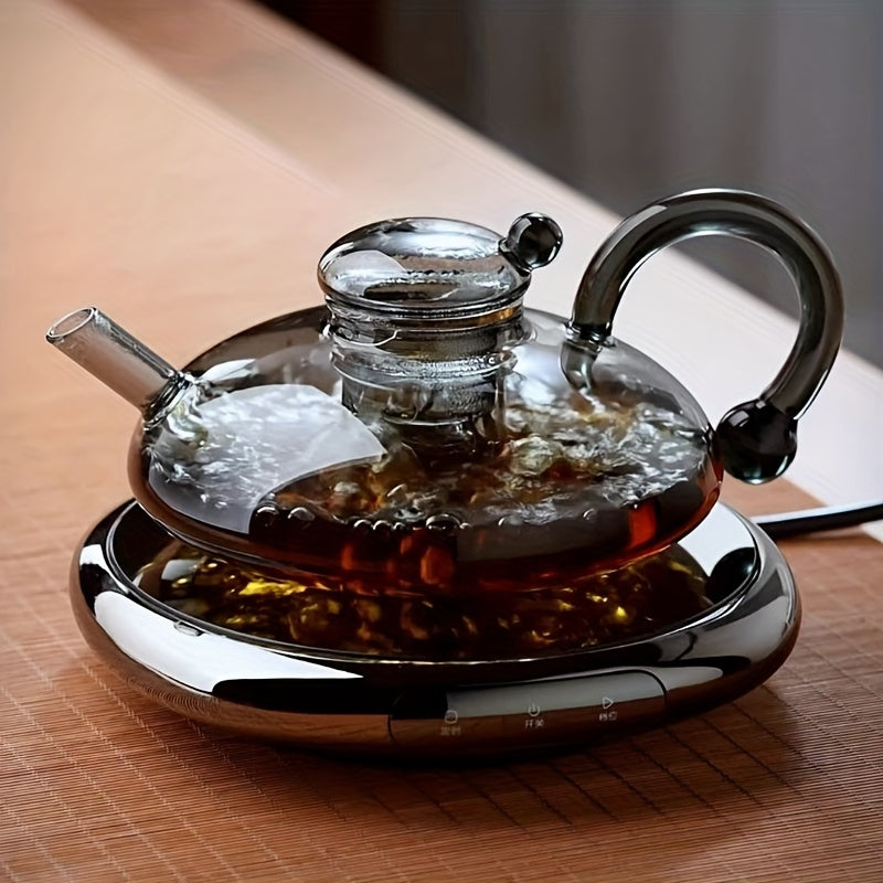 600ml Glass Teapot Set – Elegant & Heat-Resistant Tea-for-One with 4 Cups