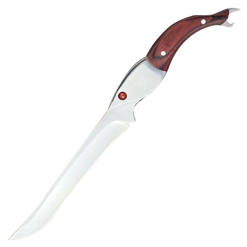 Portable Picnic Straight Knife – Compact Folding Paring Knife with Straight Blade & Ergonomic Handle