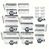 48-Piece Leak-Proof Meal Prep Food Storage Containers Set – Airtight, BPA-Free with Snap-Lock Lids & Free Labels