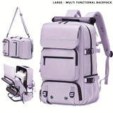 2025 New Multi-Functional 16″ Laptop Travel & Business Backpack for Men & Women – Large Capacity with Shoe Pocket & Crossbody Straps 🎒