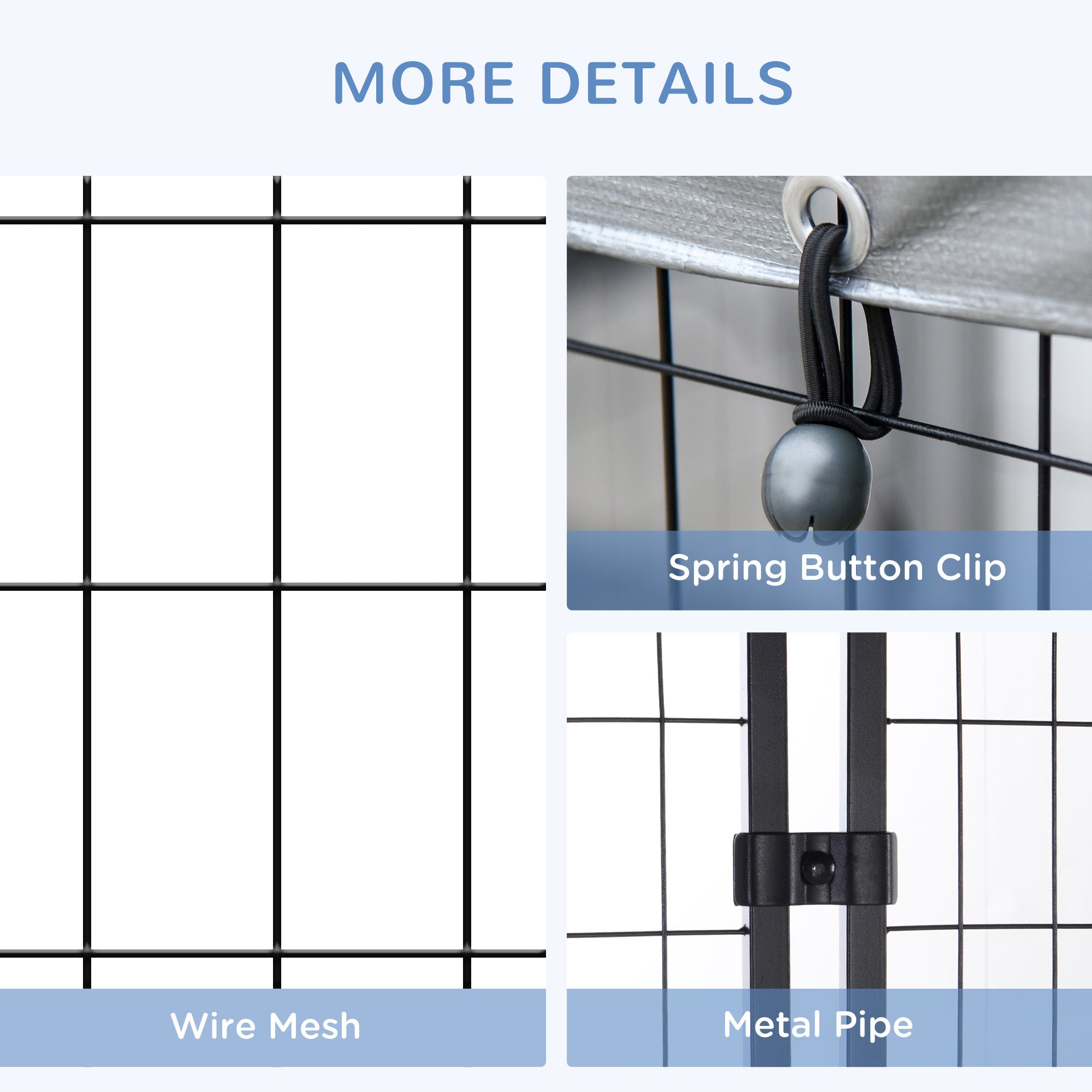 Heavy-Duty Dog Playpen with Lockable Door & Waterproof Canopy – Black, 10-Panel 83"×48"×46.75"