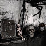Oversized Halloween Creepy Cloth – 410 x 80 in Black Spooky Gauze Fabric for Haunted House & Party Decor