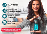 BIZOND Compact Handheld Garment Steamer with Nano Filter, Leakproof Travel Wrinkle Remover for Clothes