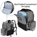 TRUNAB Emergency Medical Backpack – Modular EMT-Style Organizer with Detachable Side Pockets & Non-Slip Base (Grey)