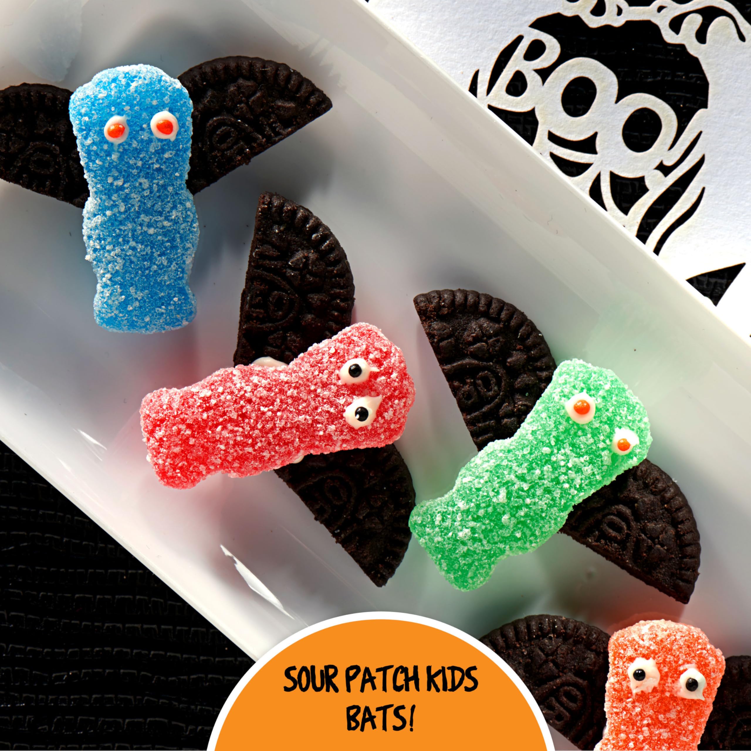 SOUR PATCH KIDS Halloween Candy Variety Pack – 40 Treat-Size Bags (Original & Watermelon Flavors)