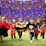 Halloween Tablecloth – Large 52x87" Plastic Table Cover for Spooky Indoor & Outdoor Party Decorations