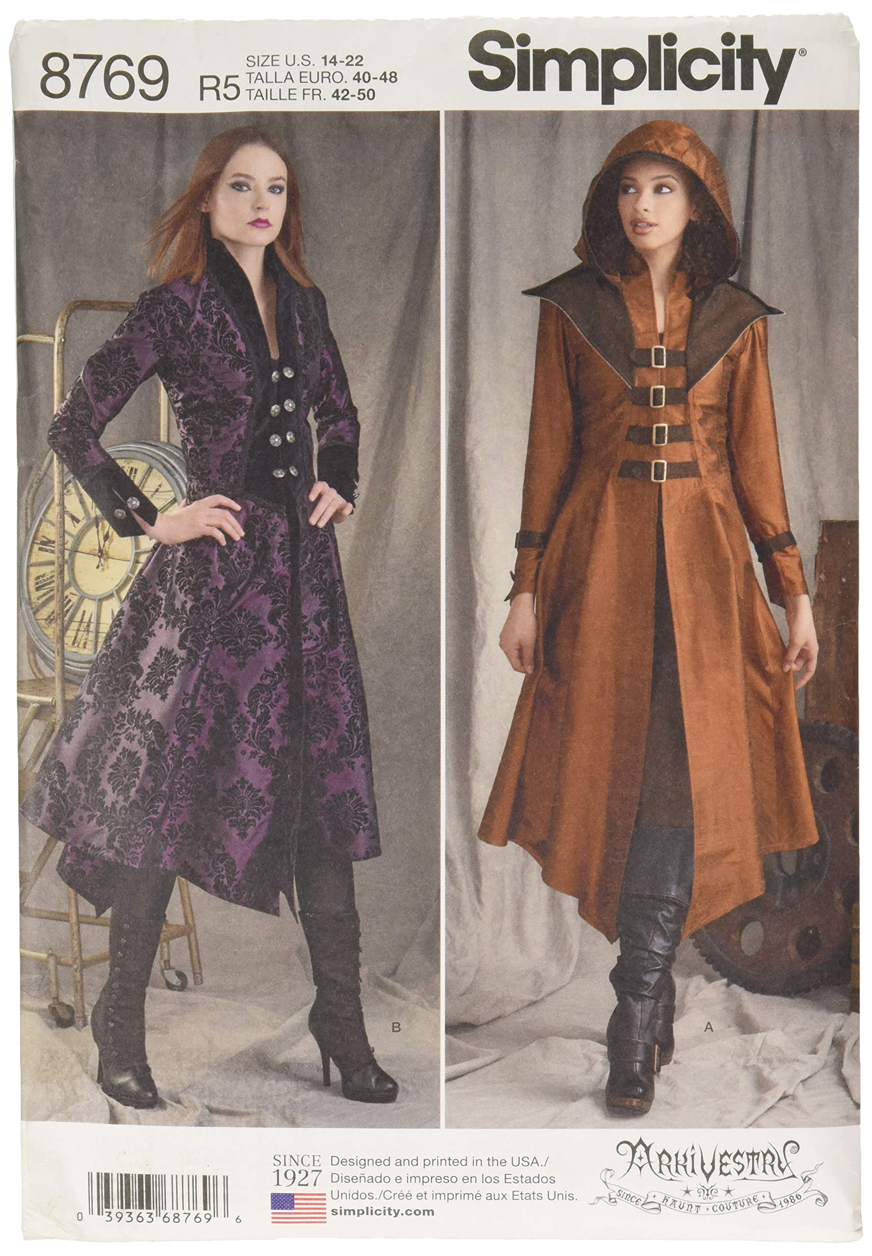 Simplicity 8769 Women’s Medieval Cosplay Coat Sewing Pattern – DIY Fantasy Queen of the North Costume