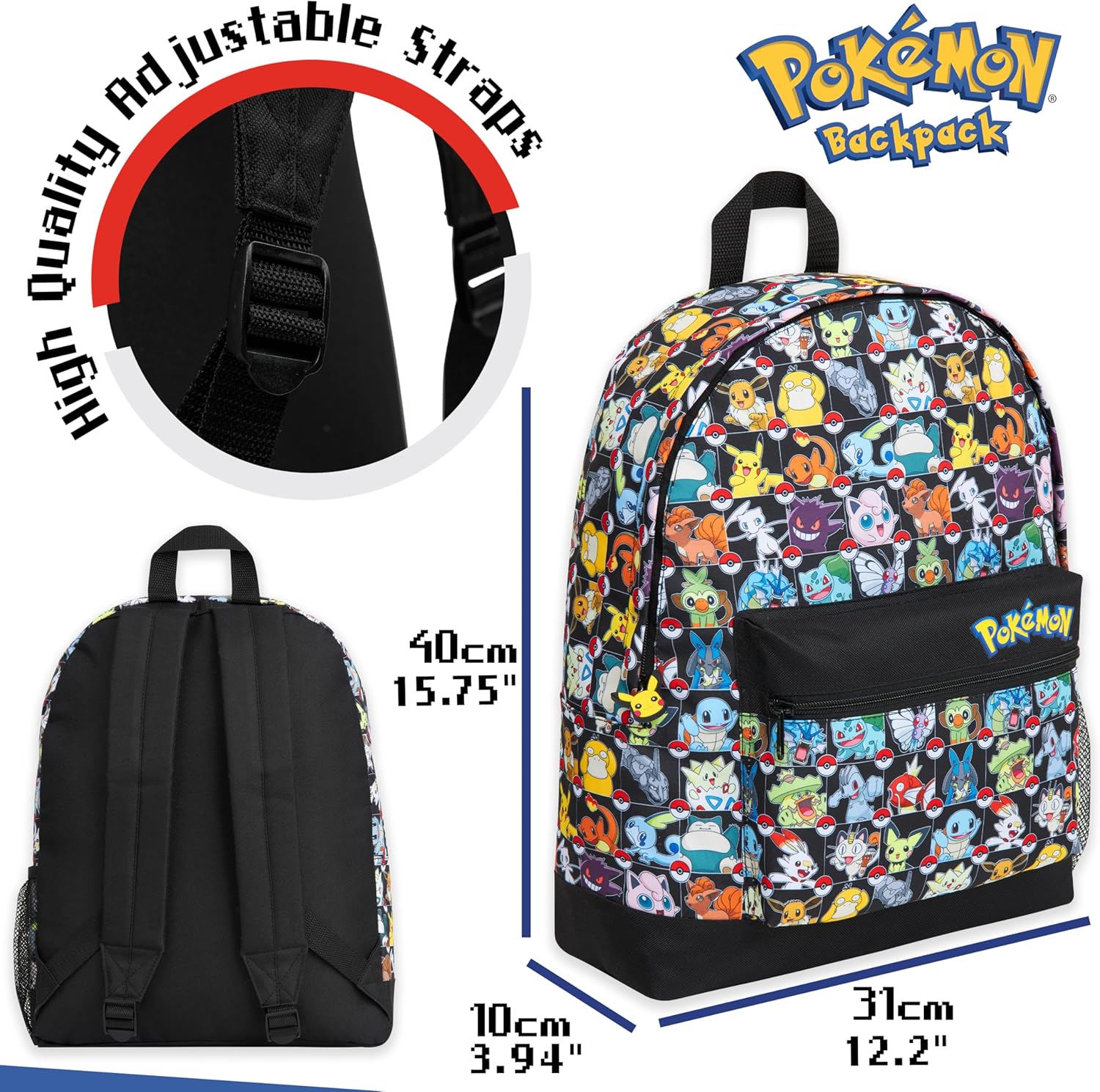 Multi Character School Backpack with Padded Straps