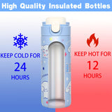 Cinnamoroll Double-Wall Stainless Steel Insulated Bottle – 50 Stickers & Leak-Proof Design