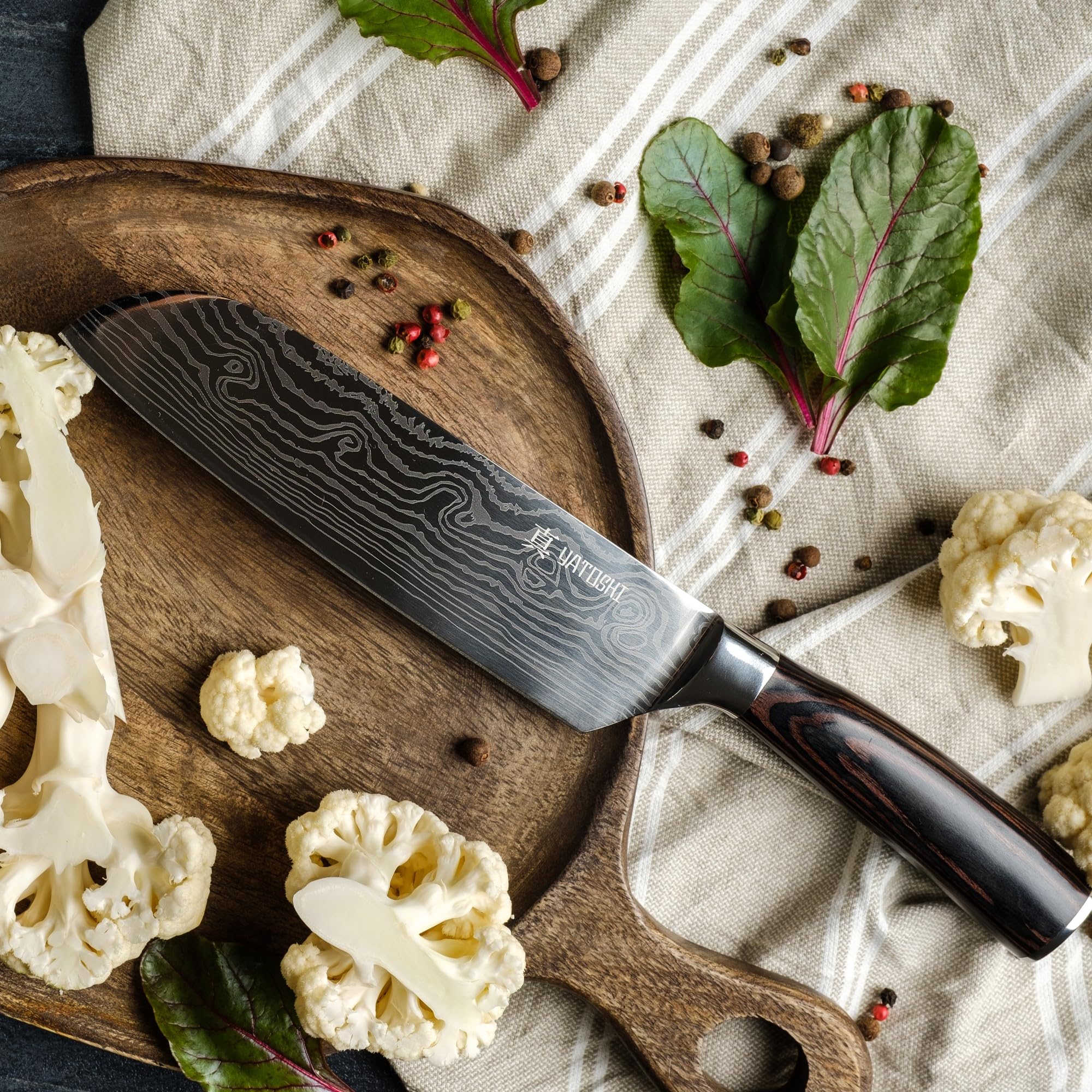Premium 17-Piece Professional Knife Set with Acacia Block – High Carbon Steel Kitchen Cutlery