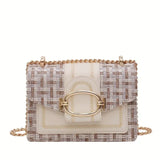PU Crossbody Bag ✨ Fragrance Style Women’s Small Shoulder Bag with Luxury Chain Strap – Elegant & Versatile