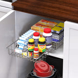 Under Cabinet Pull-Out Sliding Shelf Drawer – Heavy-Duty Ball-Bearing Organizer (21” x 11”)