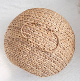 Weaving Rattan Circular Cat Bed – Handcrafted Round Pet Nest with Cushion, Breathable Design & Cozy Comfort