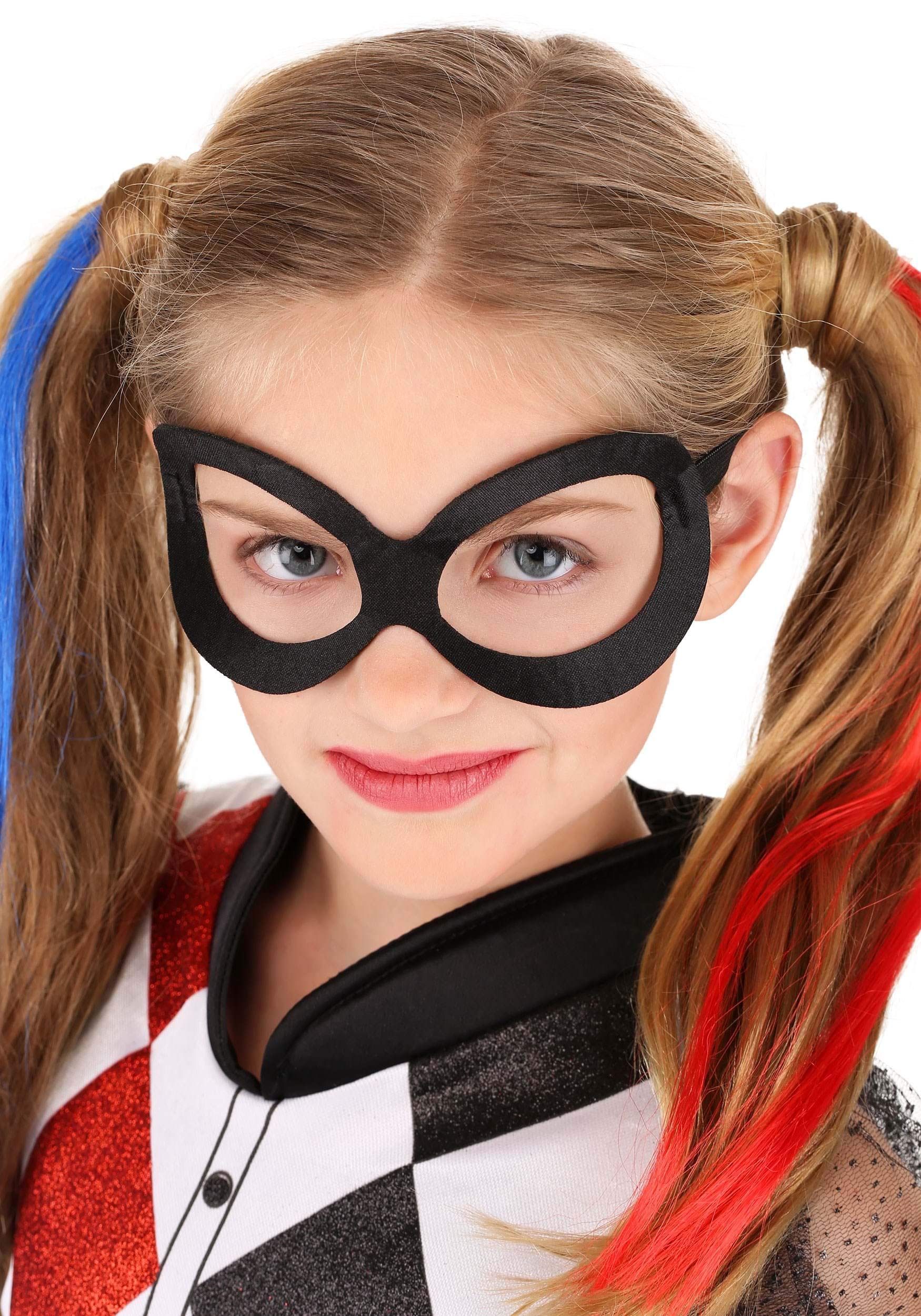 Deluxe Harley Quinn Costume for Kids – DC Comics Licensed Outfit with Top, Shorts, Mask & Accessories