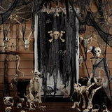 Oversized Halloween Creepy Cloth – 410 x 80 in Black Spooky Gauze Fabric for Haunted House & Party Decor