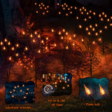 Orange Halloween Candle Pathway Lights – 3-in-1 Flickering LED Stakes with Timer & 8 Lighting Modes