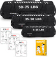Elite Sports Heavy-Duty Workout Sandbag for Full-Body Strength & Core Training – Multi-Handle, Unfilled (Black)