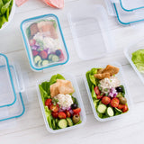 5-Pack Airtight Meal Prep Containers – 3-Cup BPA-Free Plastic Food Storage with Write & Erase Lids (White)