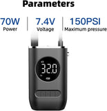 Cordless Portable Tire Inflator with LED Display