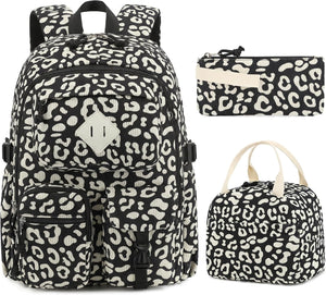 Corduroy Leopard Black
