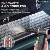 SAILHAPI Electric Air Duster 300000RPM Cordless Turbo Blower with Variable Speed Brushless Motor for PC Cleaning & Car Detailing