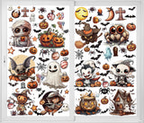 12-Sheet Halloween Window Clings – Reusable Double-Sided PVC Stickers for Home & Party Decor
