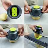 16-in-1 Vegetable Chopper Set – Multi-Blade Slicer with Container & Peeler - PulinGO