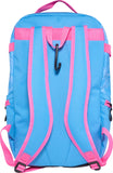 Rawlings Gamer Series Baseball Backpack – Dual Bat Sleeves, Ventilated Cleat Pocket & Pro Athletic Design (Columbia Blue/Pink)