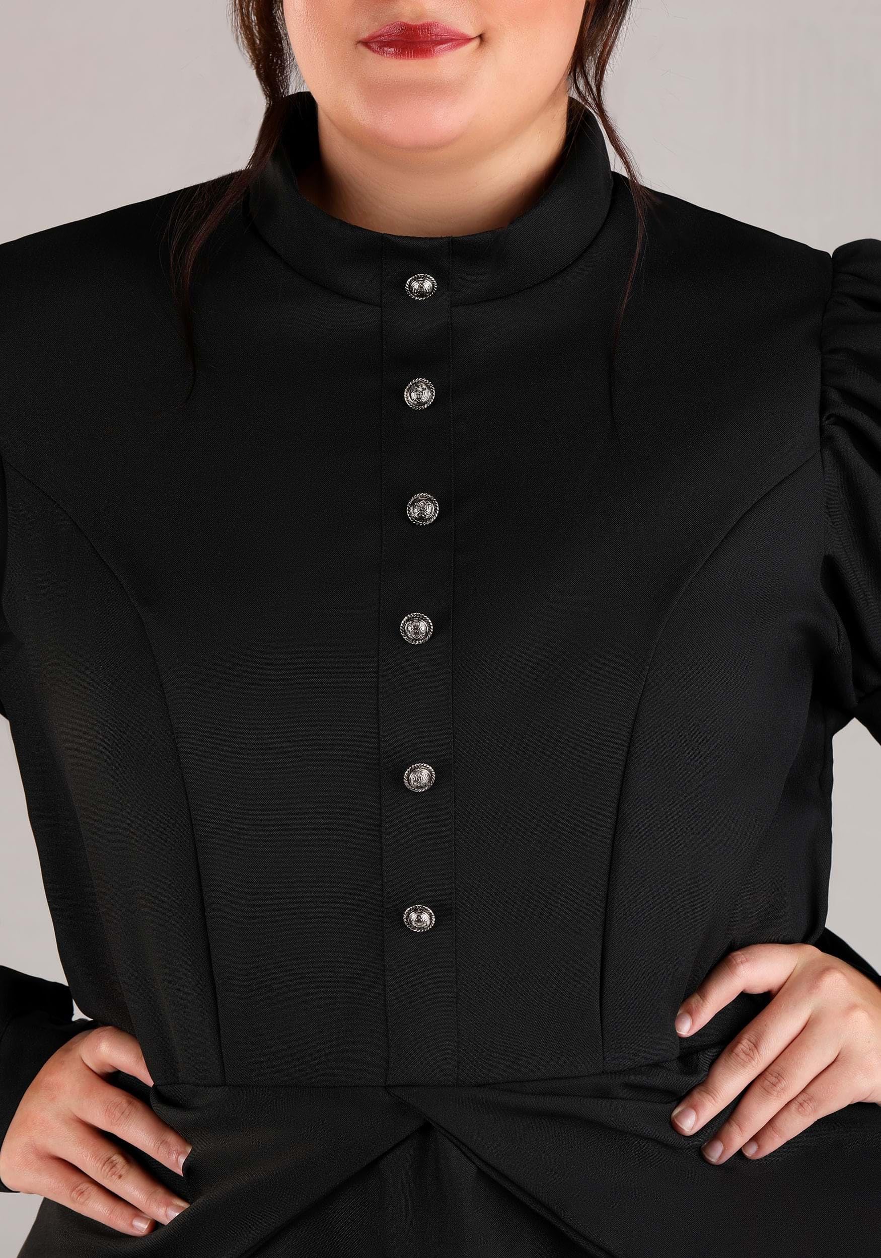 Plus Size Deluxe Witch Costume – Elegant Black Peplum Dress with Hat & Tulle Petticoat 🖤✨🧙‍♀️