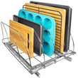 Lynk Professional Extra-Wide Pull-Out Cutting Board & Baking Pan Organizer – Heavy-Duty Sliding Cabinet Rack
