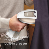 Conair Turbo ExtremeSteam White Professional Handheld Garment Steamer 1875W with Aluminum Plate and Creaser