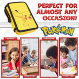 Yellow Character Pencil Case Set with Colored Pencils